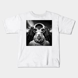 Lamb, sheep of Heaven and animal king in the Fortress of the kingdom Kids T-Shirt